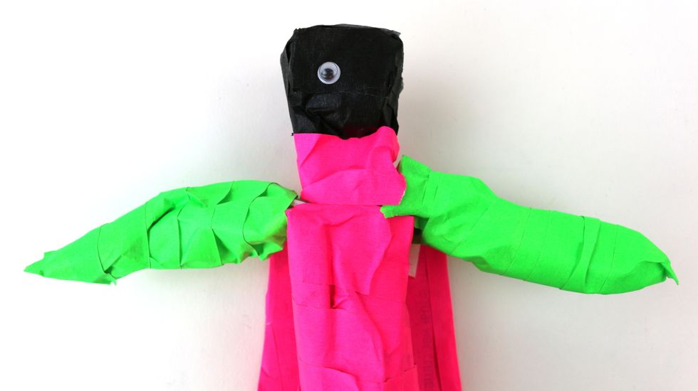 Tape the eyes onto your figurine!