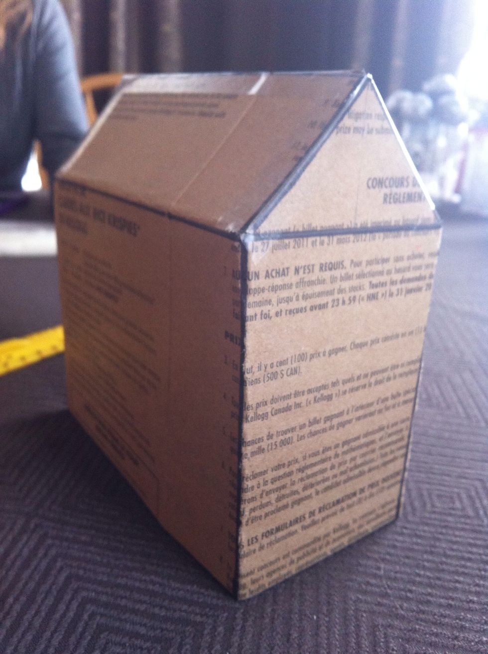 Tape the frame together like so