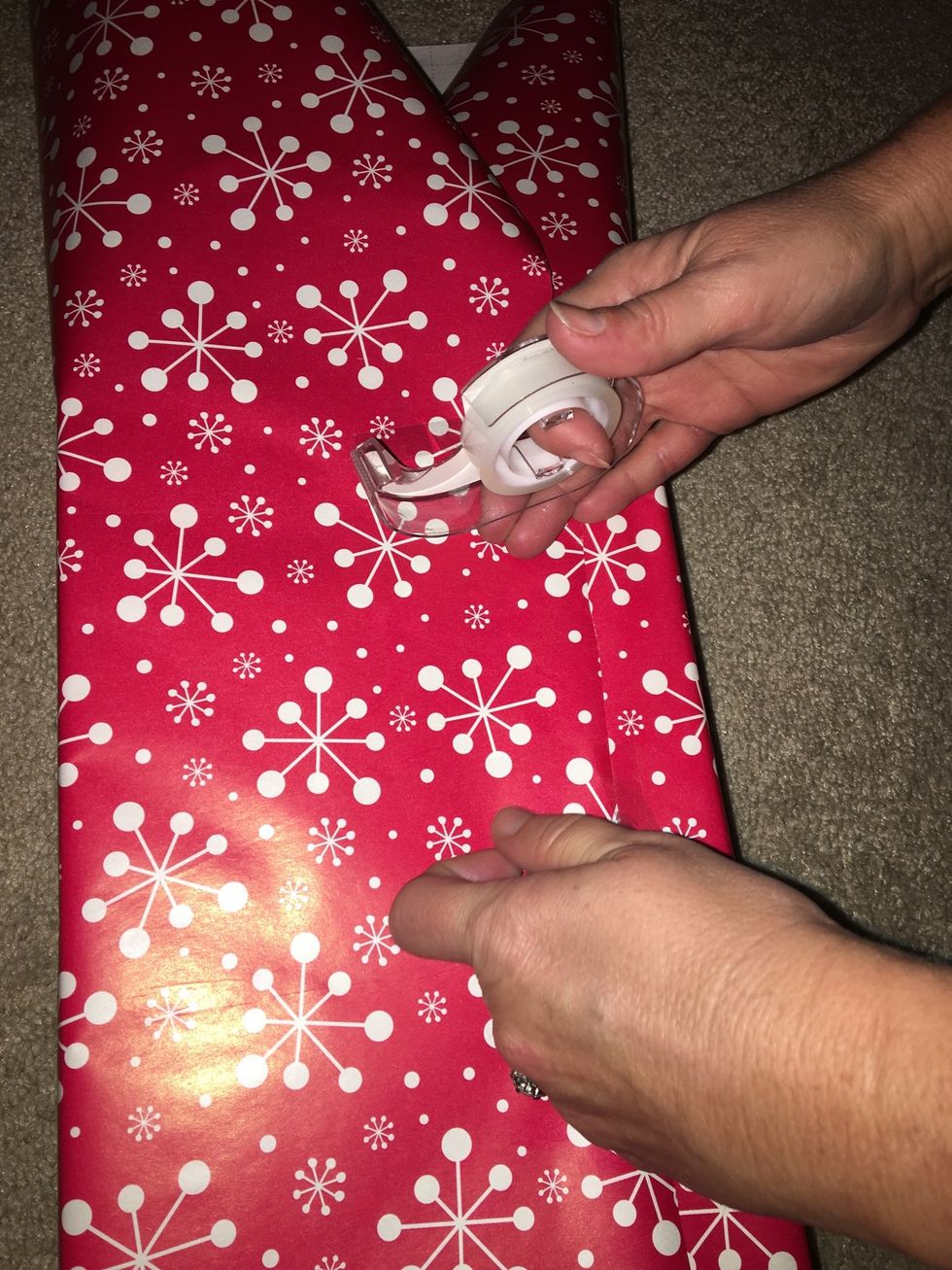 Tape the opposite side down.