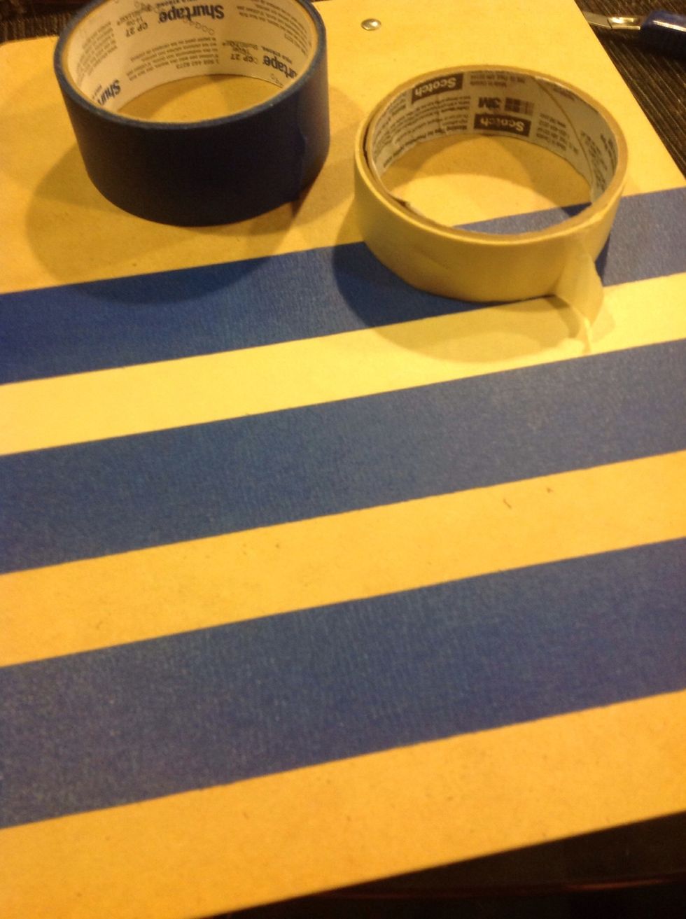 Tape up your board in masking tape.