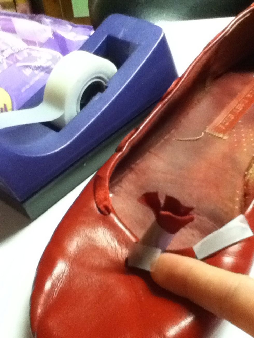 Tape were you don't want the glitter.