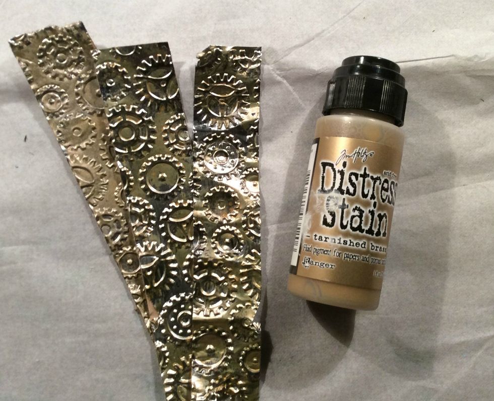 Tarnished Brasss DI Stain was then applied. This will be added to the sides of the box.