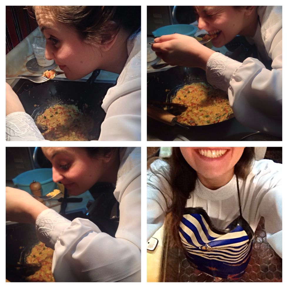 Taste and adjust seasoning adding more pepper if necessary, adding more coconut milk if desired for a soupier consistency. I really like it creamy!