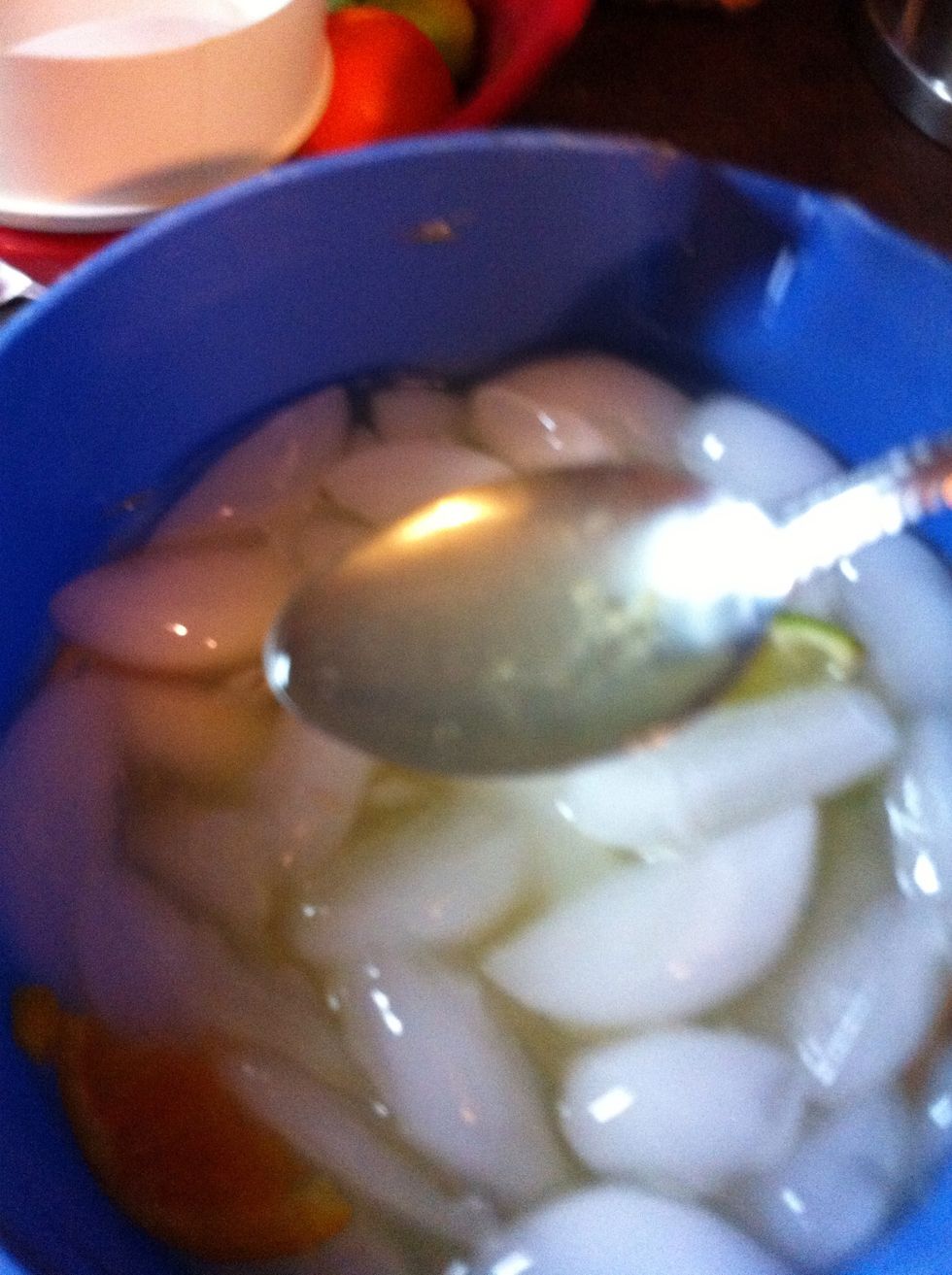 Taste. Is it sweet enough? Tart enough? Make changes if need to.