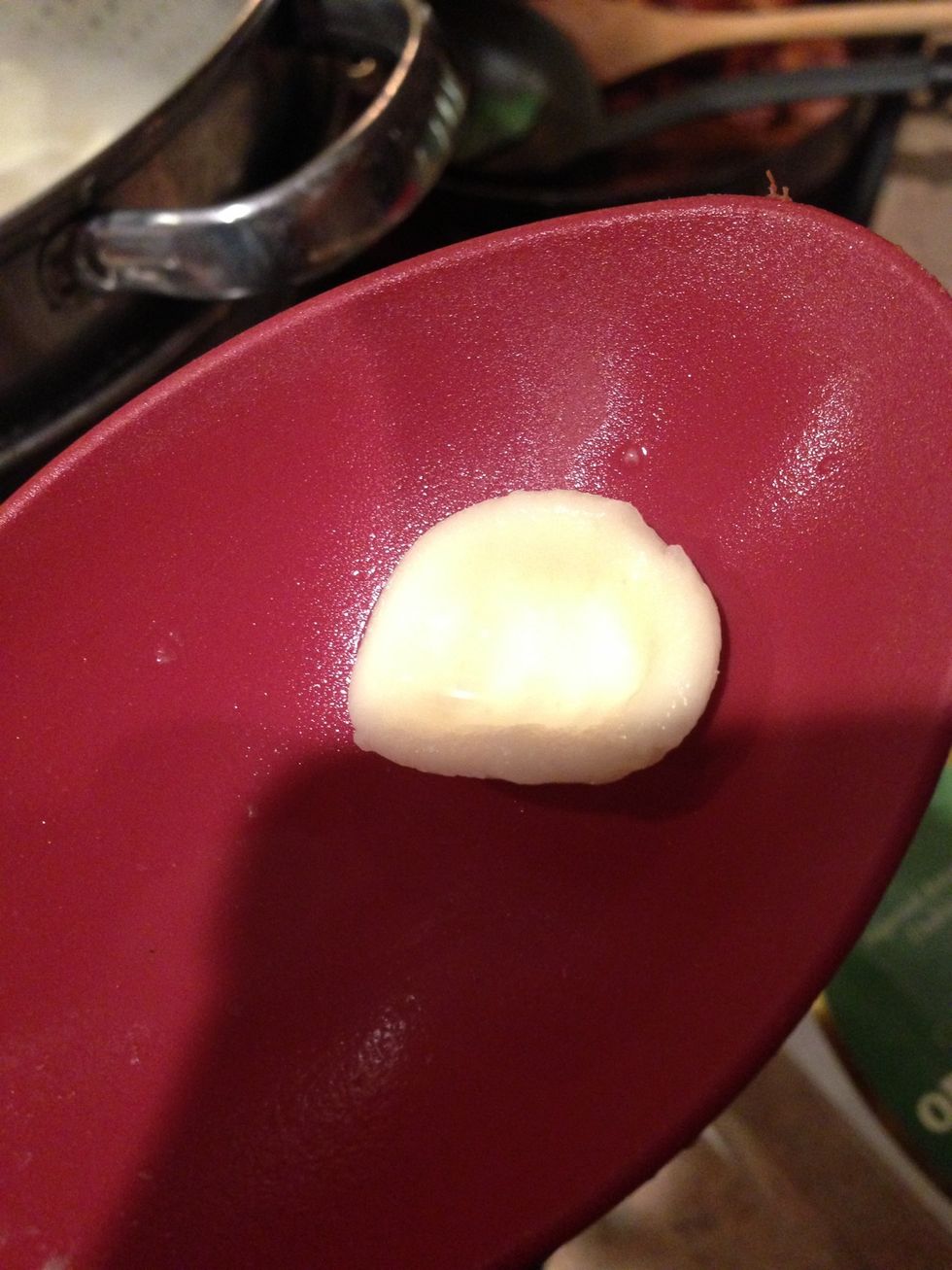 Taste the pasta for doneness