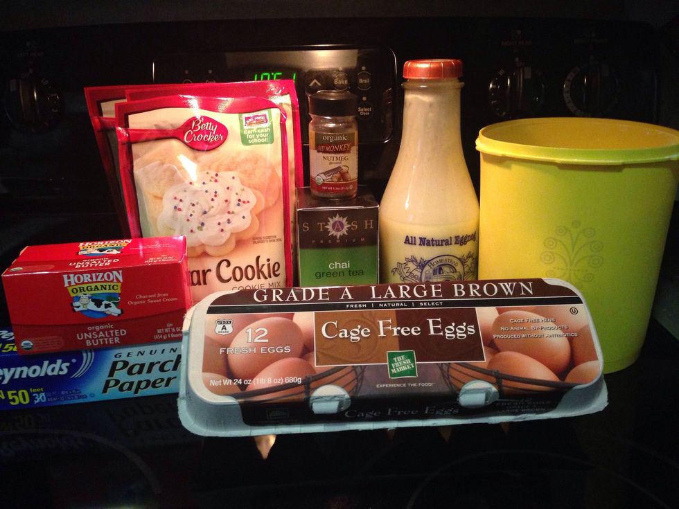 Taste your eggnog before using it in this recipe and adjust the amount of nutmeg in the recipe based on the amount in the eggnog. I switched brands this year and got a very nutmeg heavy nog!