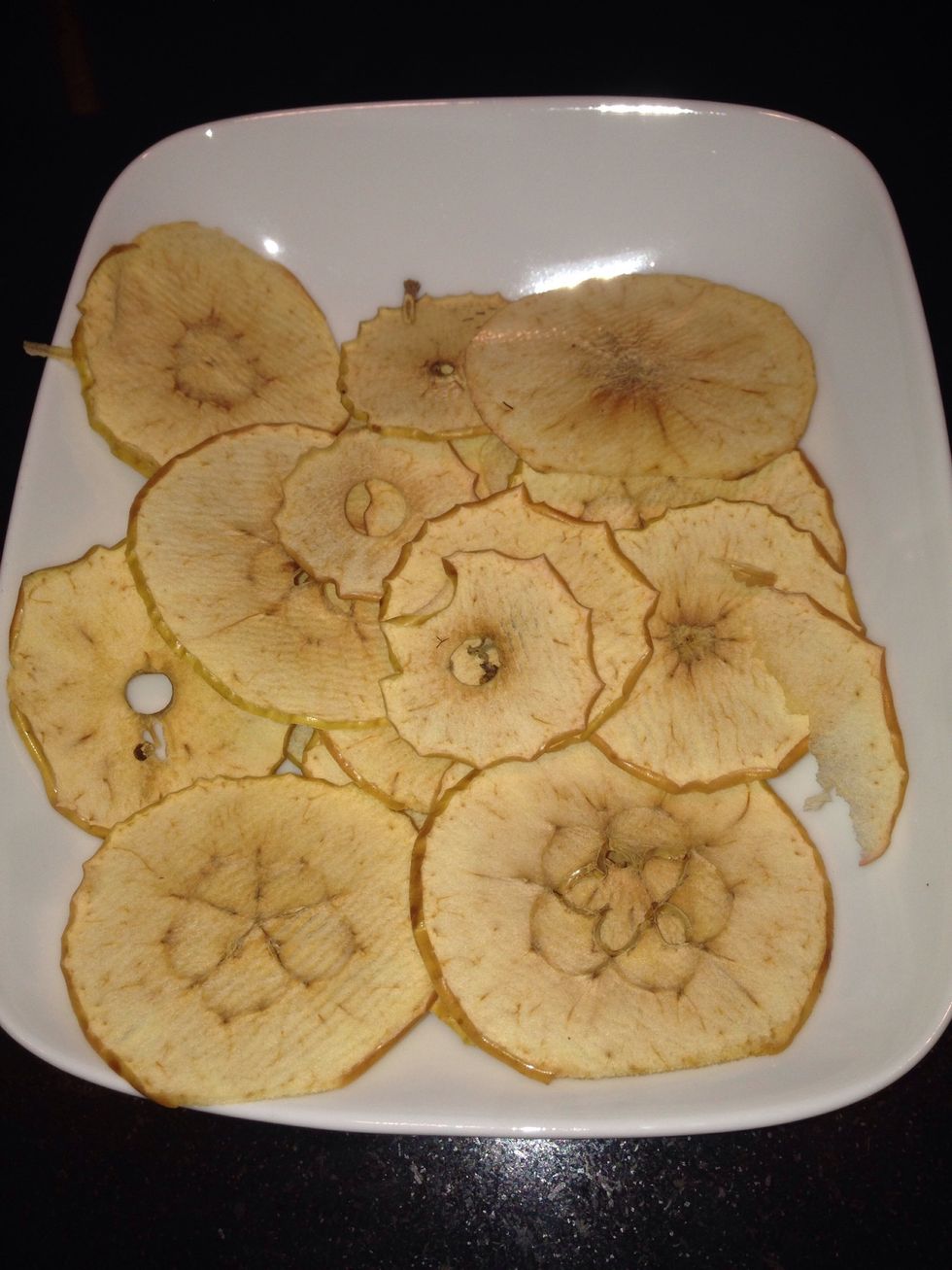 Tasty snack all finished!! These can also be used as a creative grains or for layers in a Napoleon.