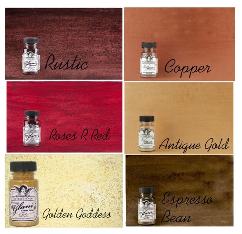 Tattered Angels Glimmer Glam and High Impact Paints used.