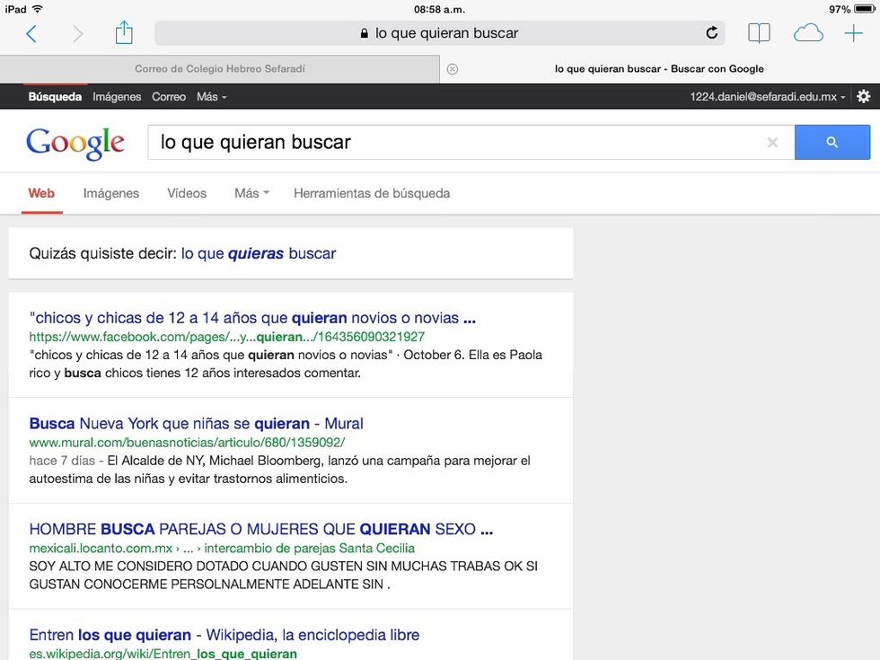 Te metes en la p\u00e1gina que quieras, d\u00e1ndole touch al concepto buscado.