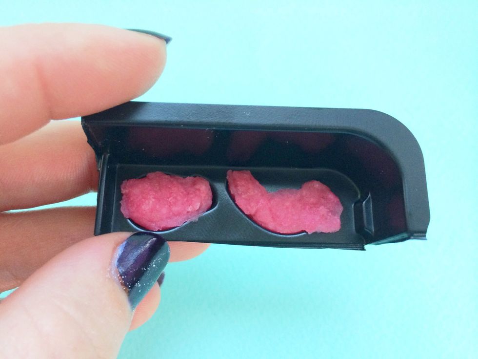 Tear off small chunks of dough and put in tentacle molds - you will do this 4 times to make 8 tentacles