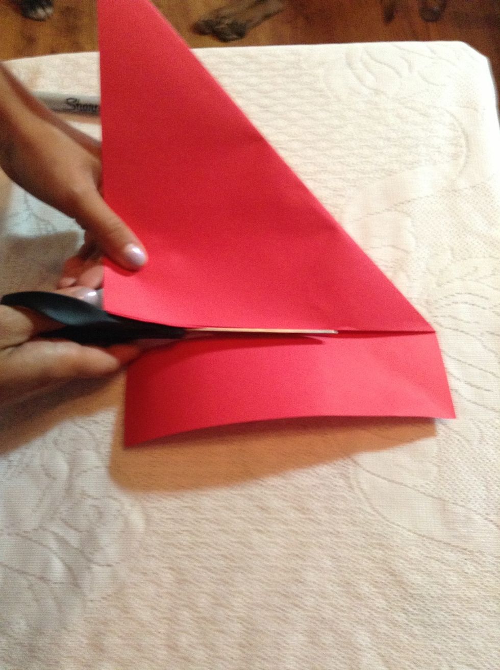 Tear or cut the long strip.