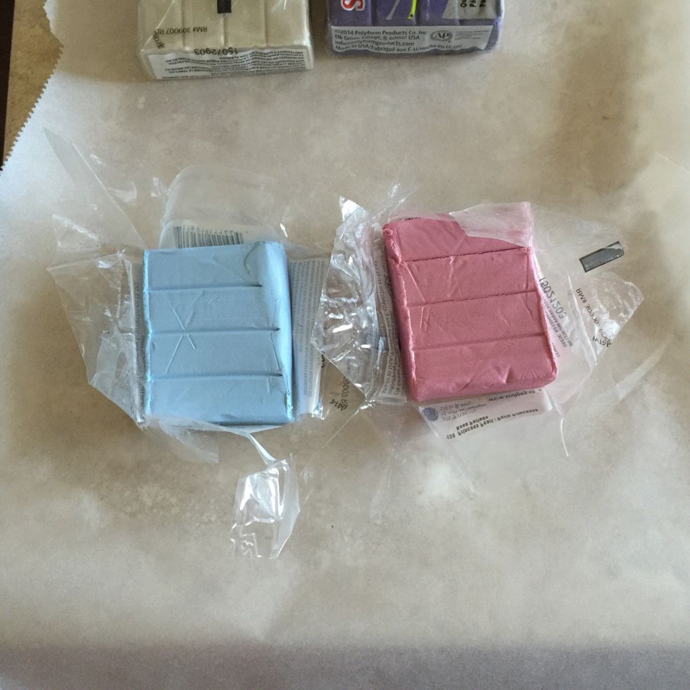 Tear the packages open of the colors you have chosen to use.