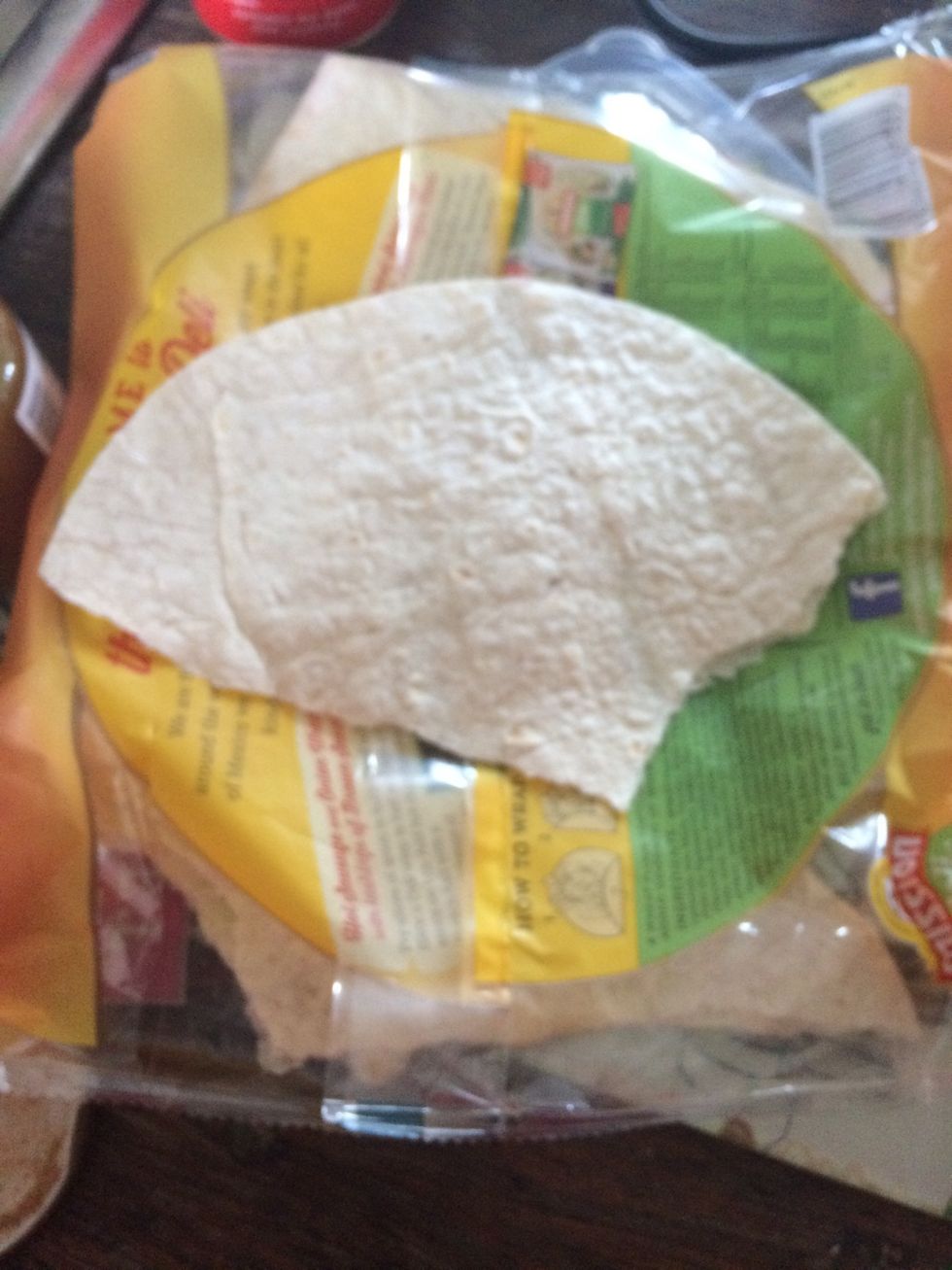 Tear your wrap into a quarter