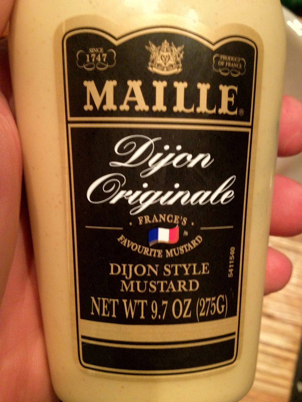 Teaspoon of Dijon mustard