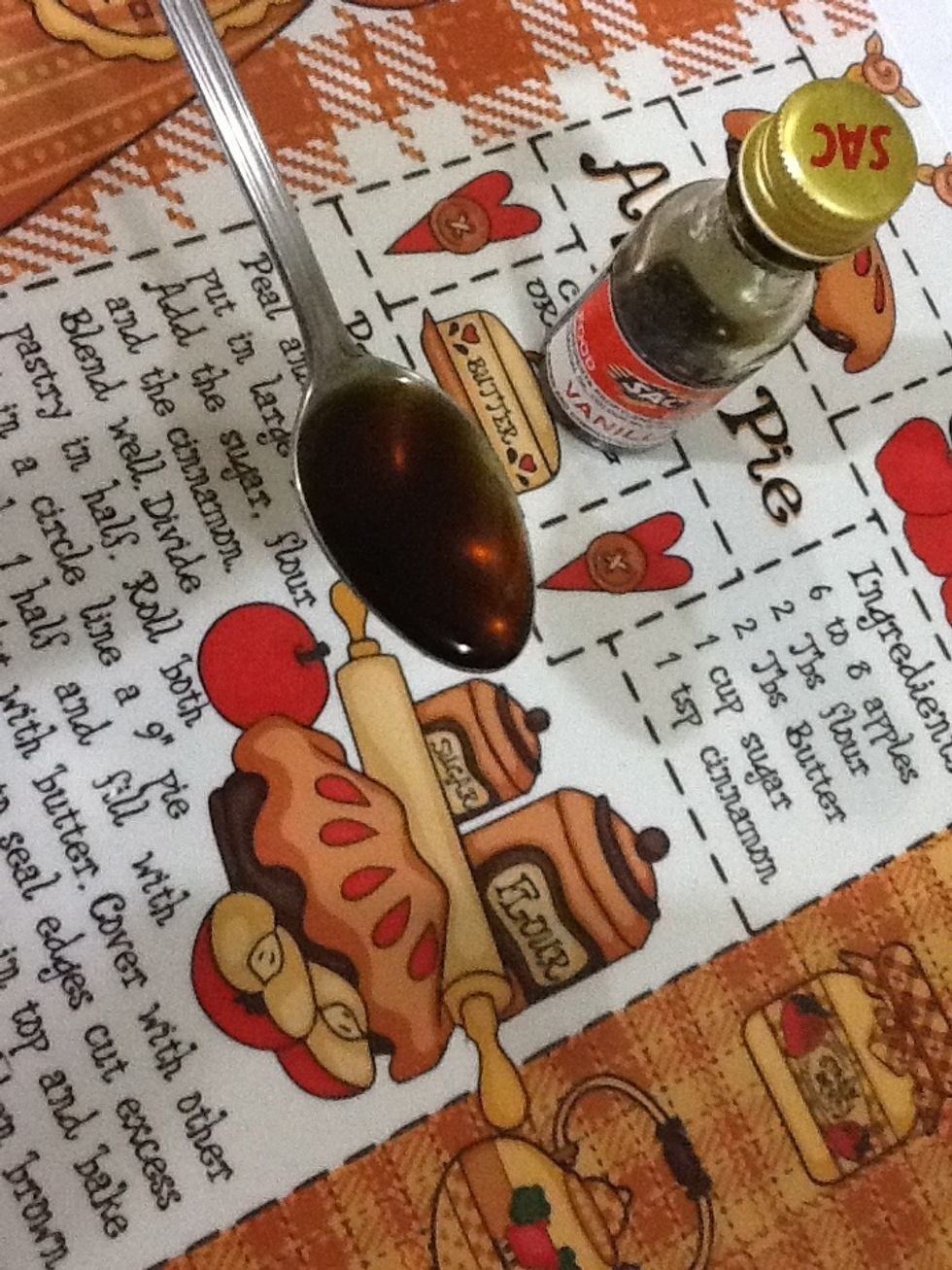 Teaspoon of vanilla.