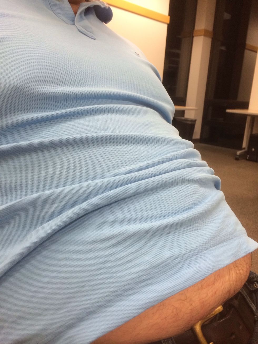 Tell someone you've had too much to eat.