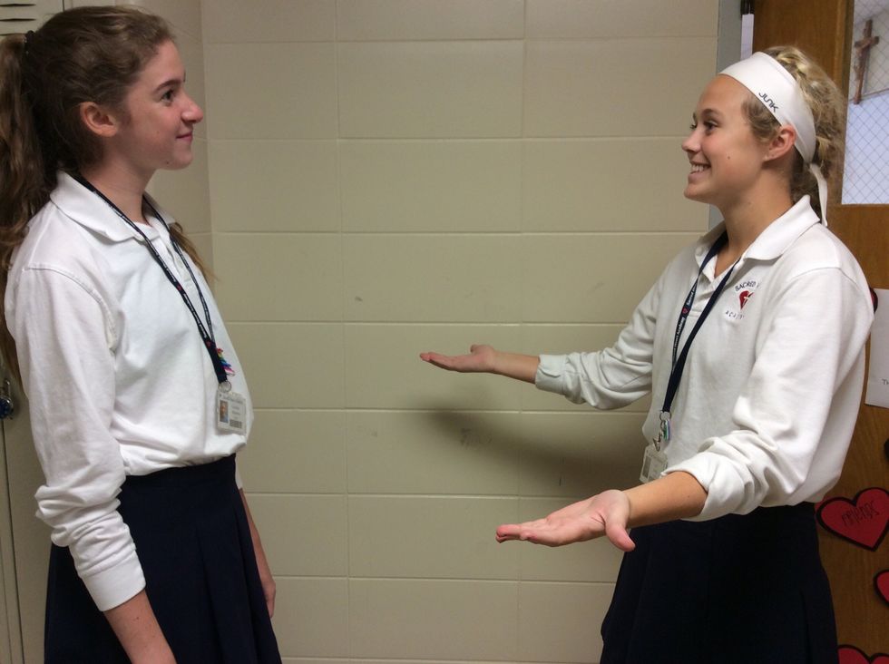 Tell stories. Try to tell stories that are funny and will lighten the mood.