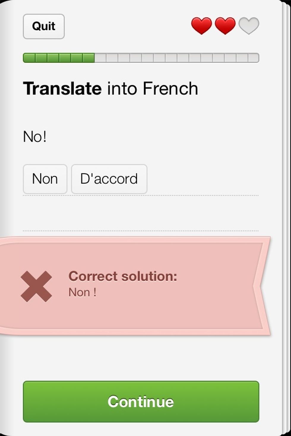 Tells you when you are wrong, and what you need to fix!