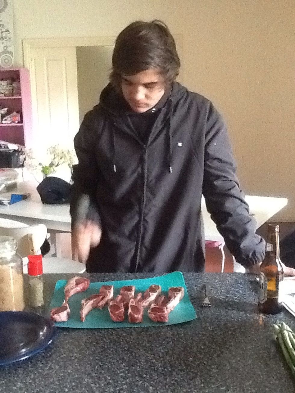 Tenderise the Lamb so it marinates better