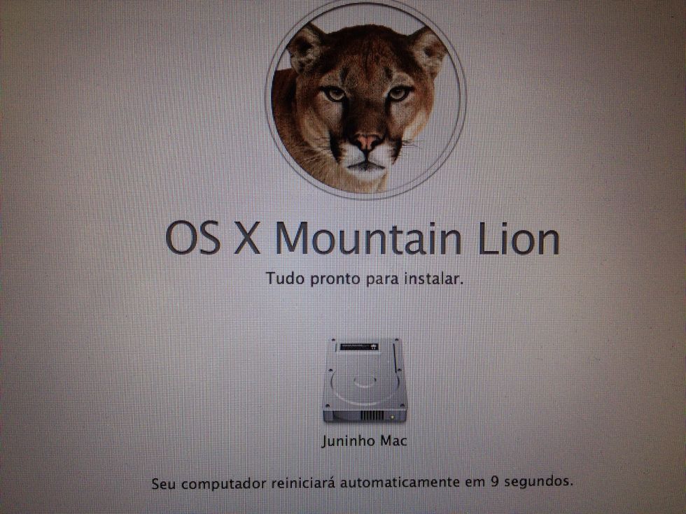 Terminada la etapa de preparaci\u00f3n, se reiniciar\u00e1 la Mac. No haga nada, no toque nada, no diga nada, no respire...