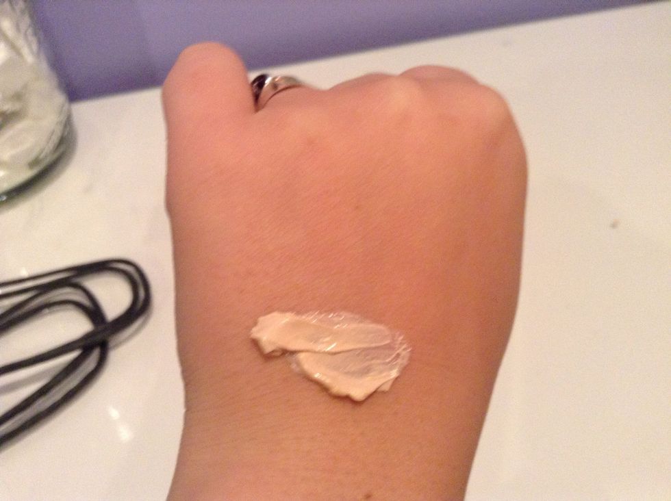 Test a small section on your hand I'm rubbing straight across so I can show y'all how it worked compared to urban decay primer potion