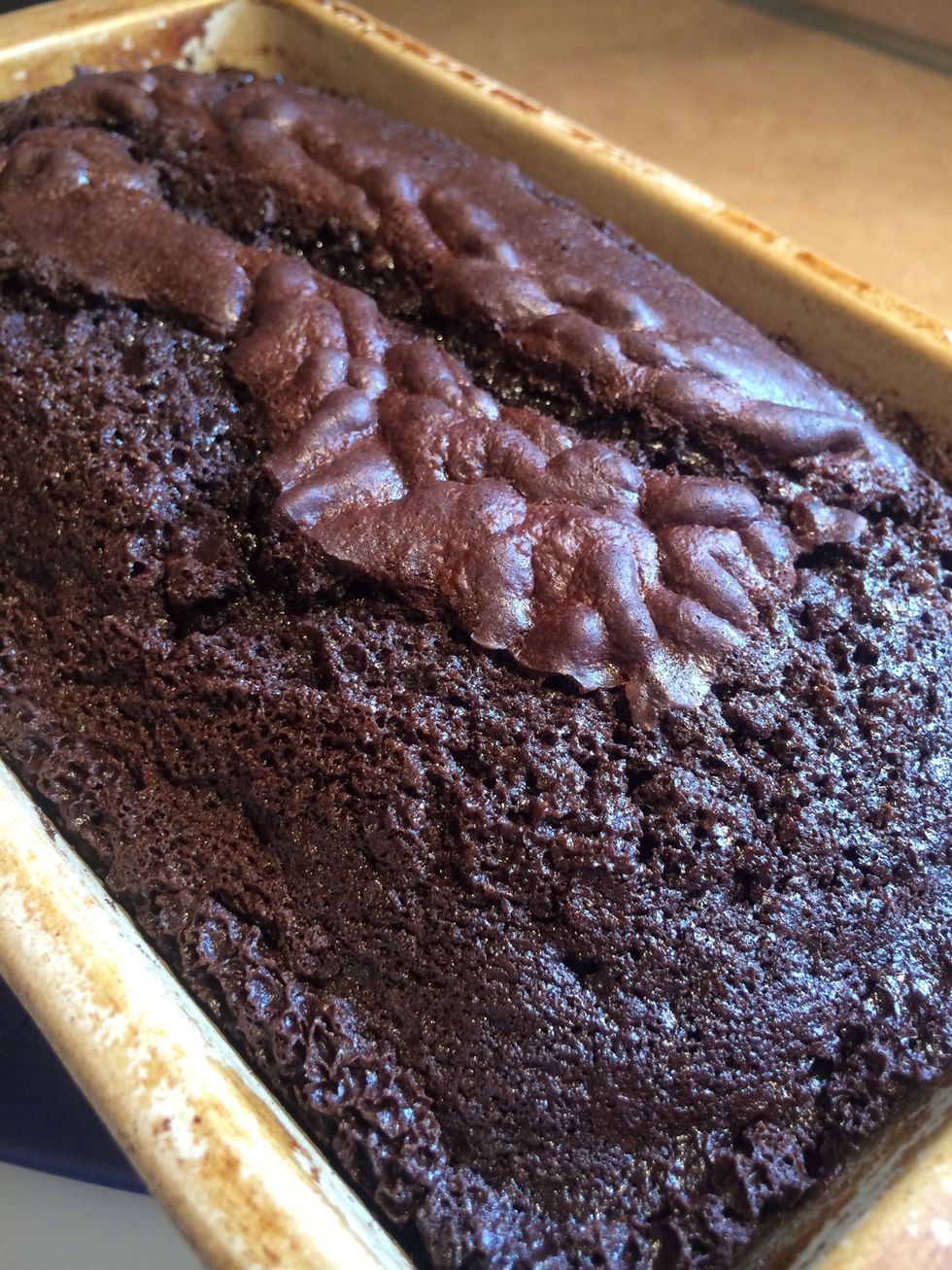 Test with a toothpick for doneness. If it comes out clean, it's done!