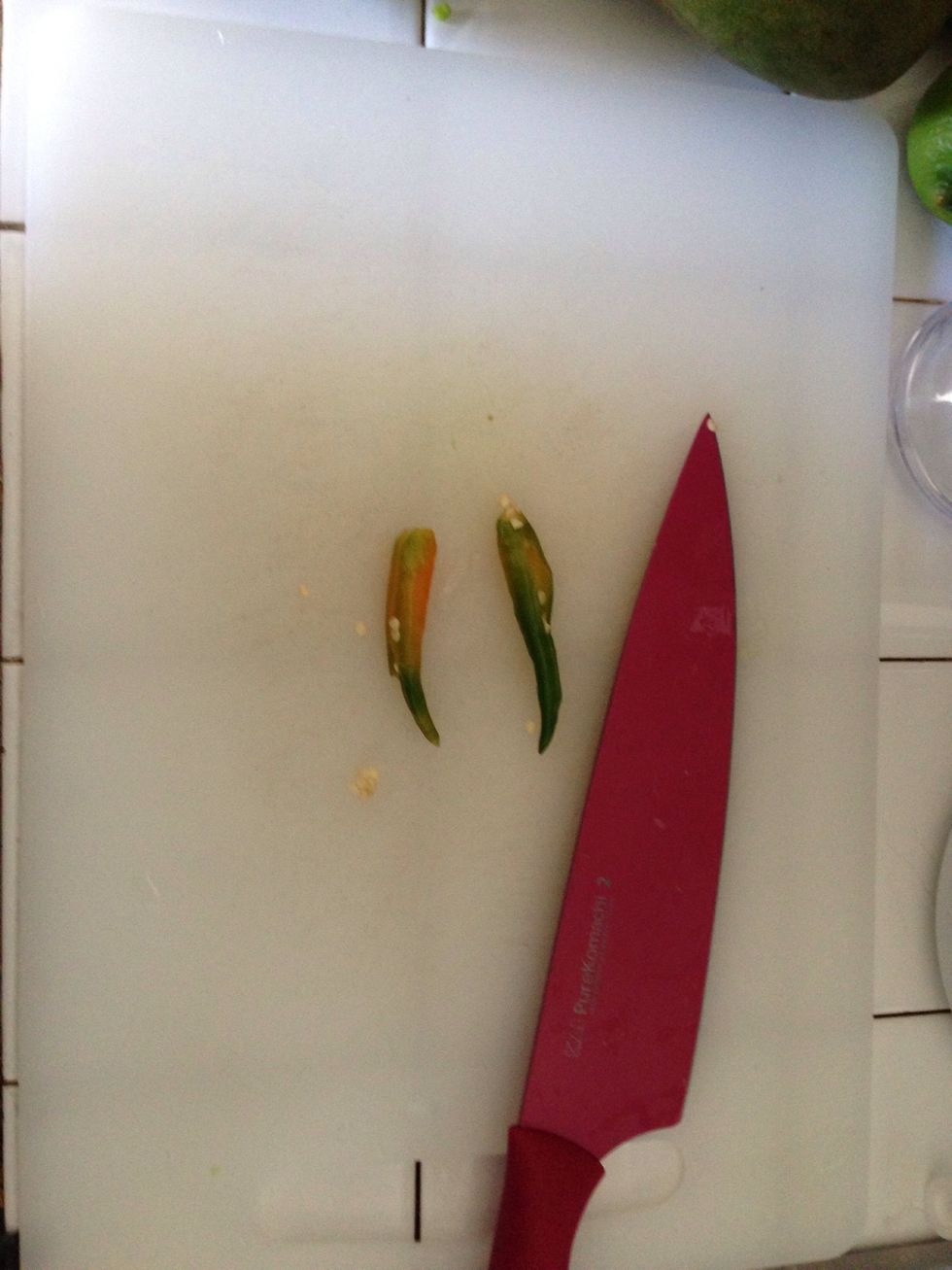 Thai Chili seeded and thinly sliced. (Optional)