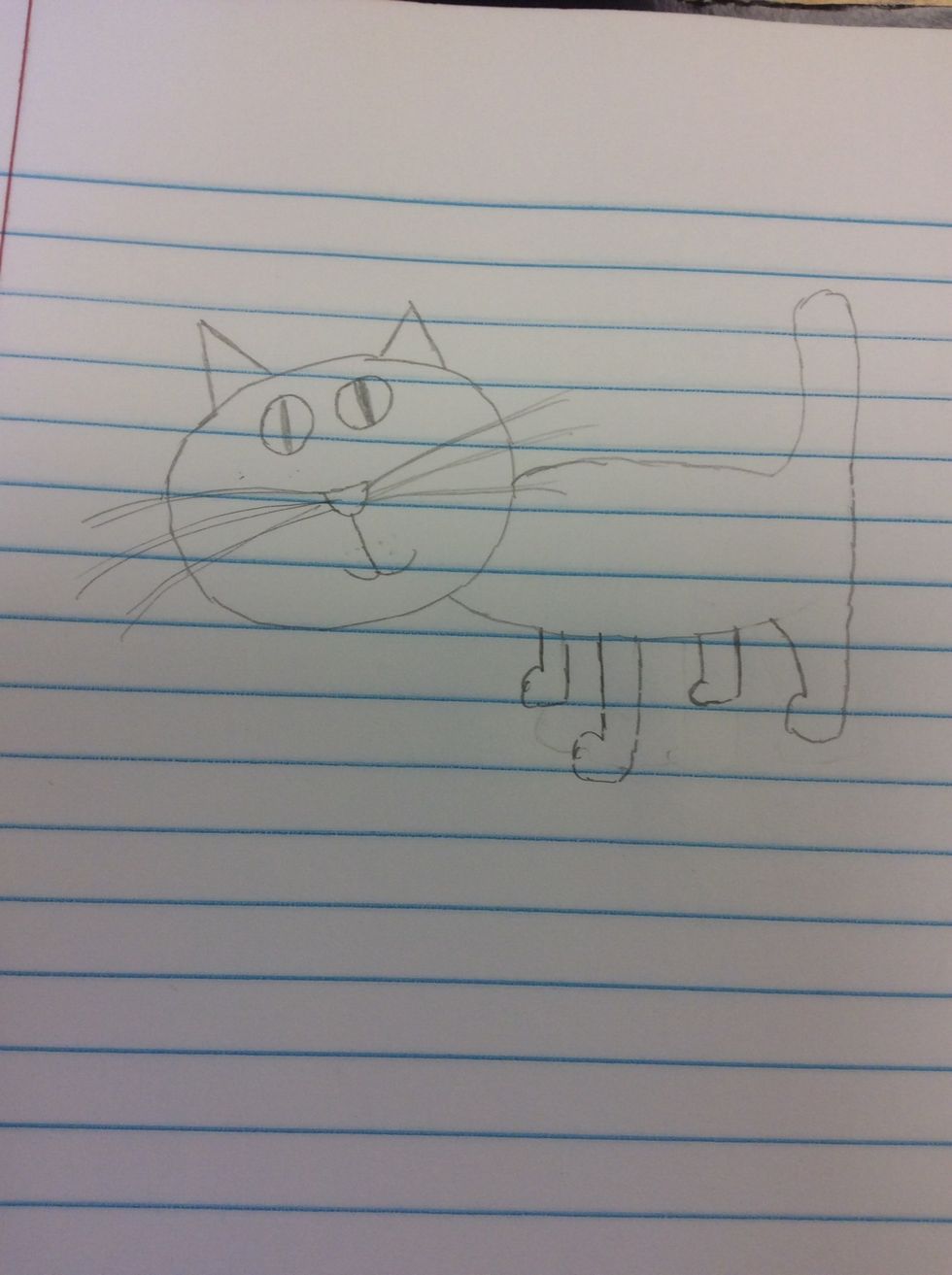 Than add the eyes and mouth