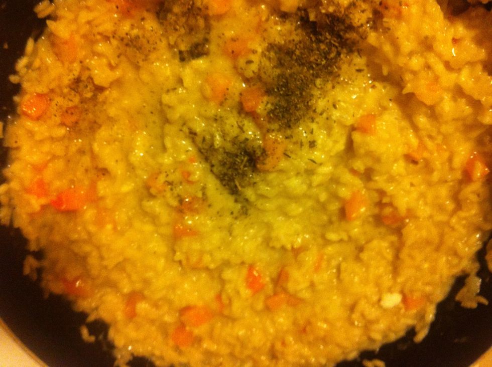 Than add the seasoning if you like.