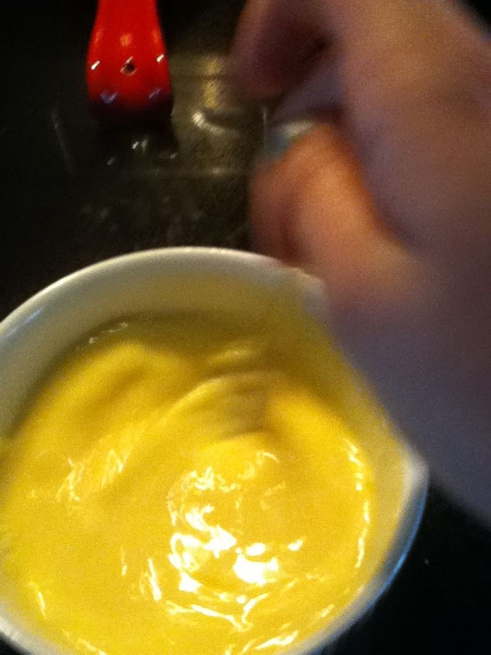 Than after looking at the eggs mix them agian