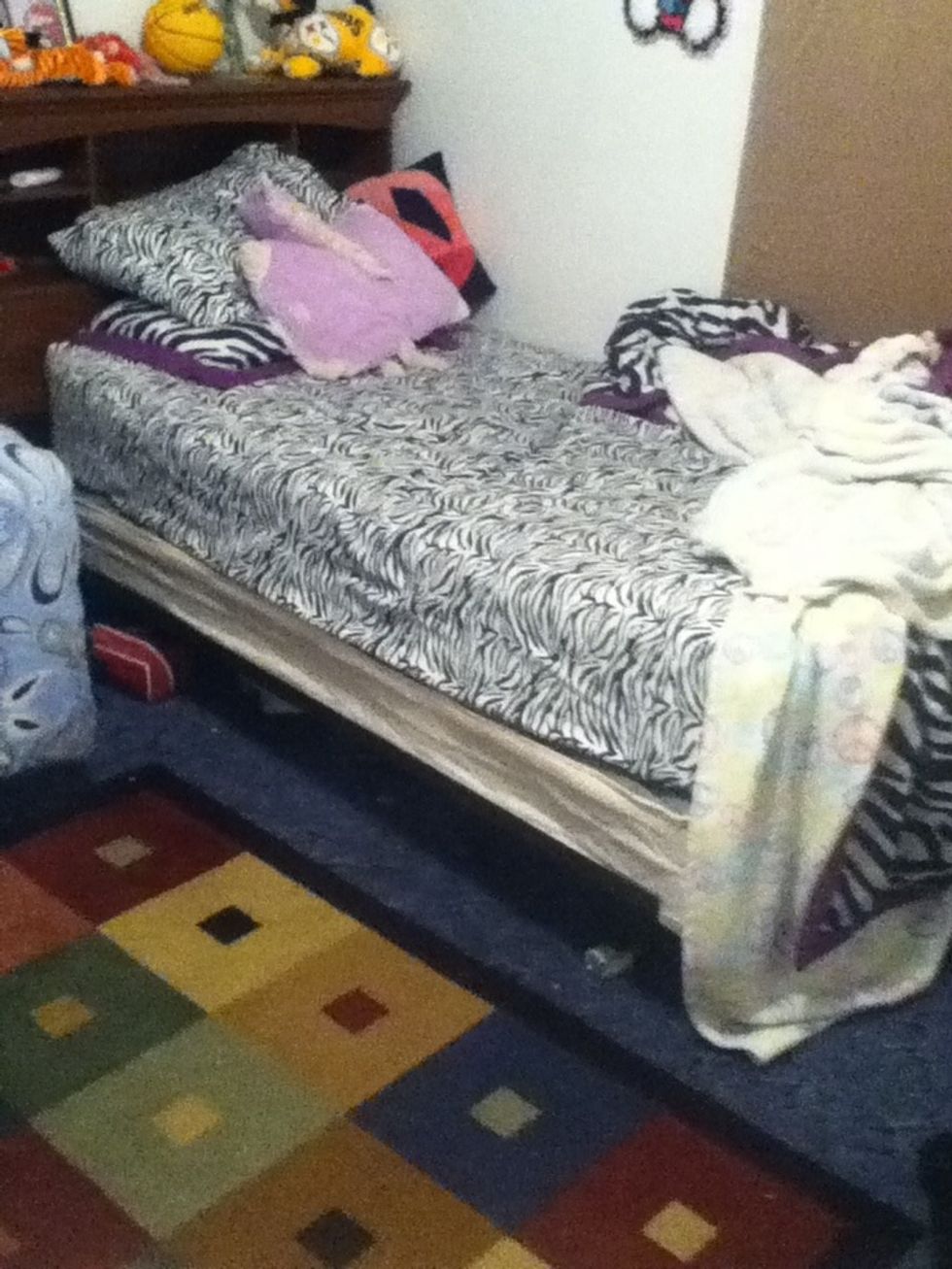 Than make your bed it makes it look much nicer.