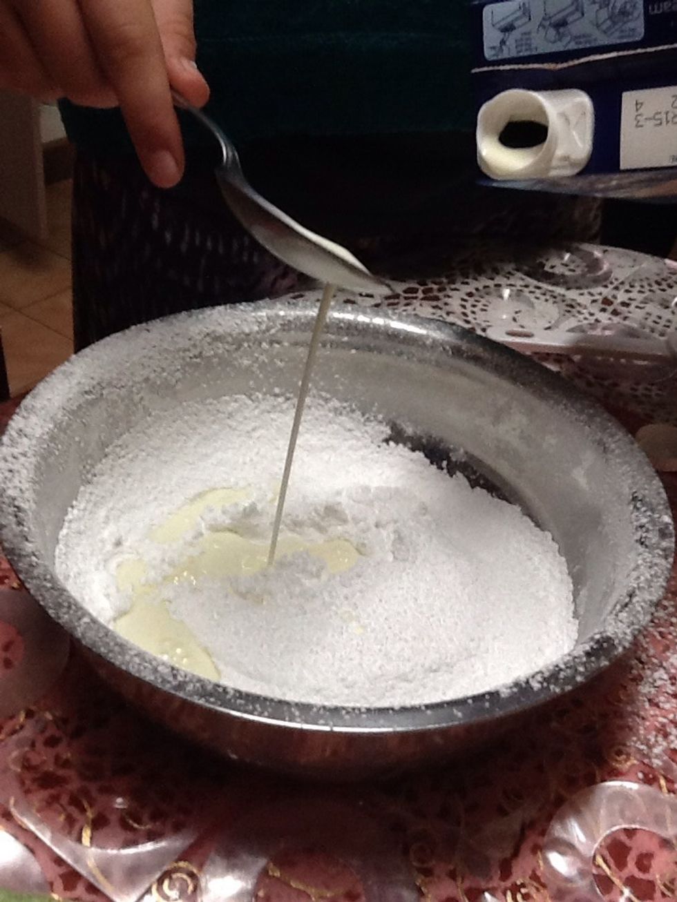 Than you have to add in 3 tablespoons of milk.