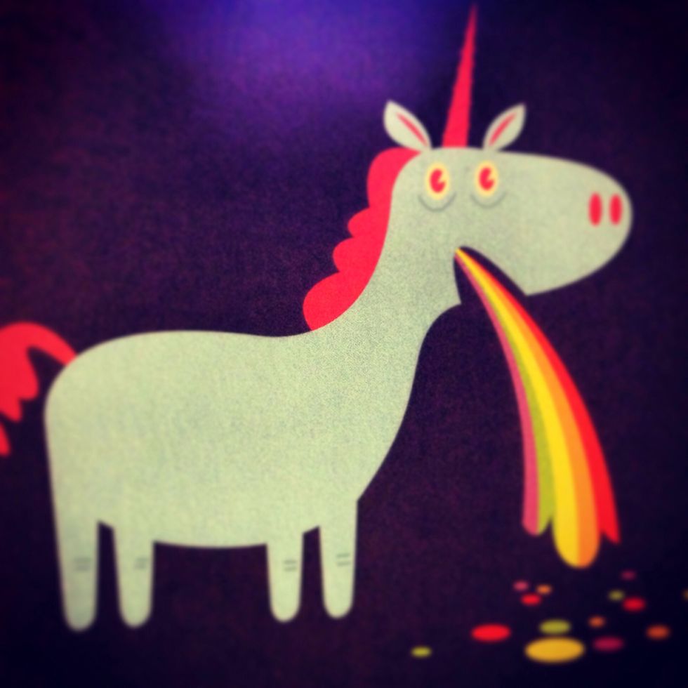 Thank you for watching!! I leave you now with a picture of a vomiting unicorn. See you next time!