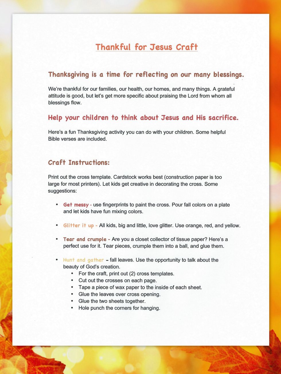 Thankful for Jesus Craft Instructions. Free printable download available at egglo.com. http://www.eggloentertainment.com/thanksgiving/