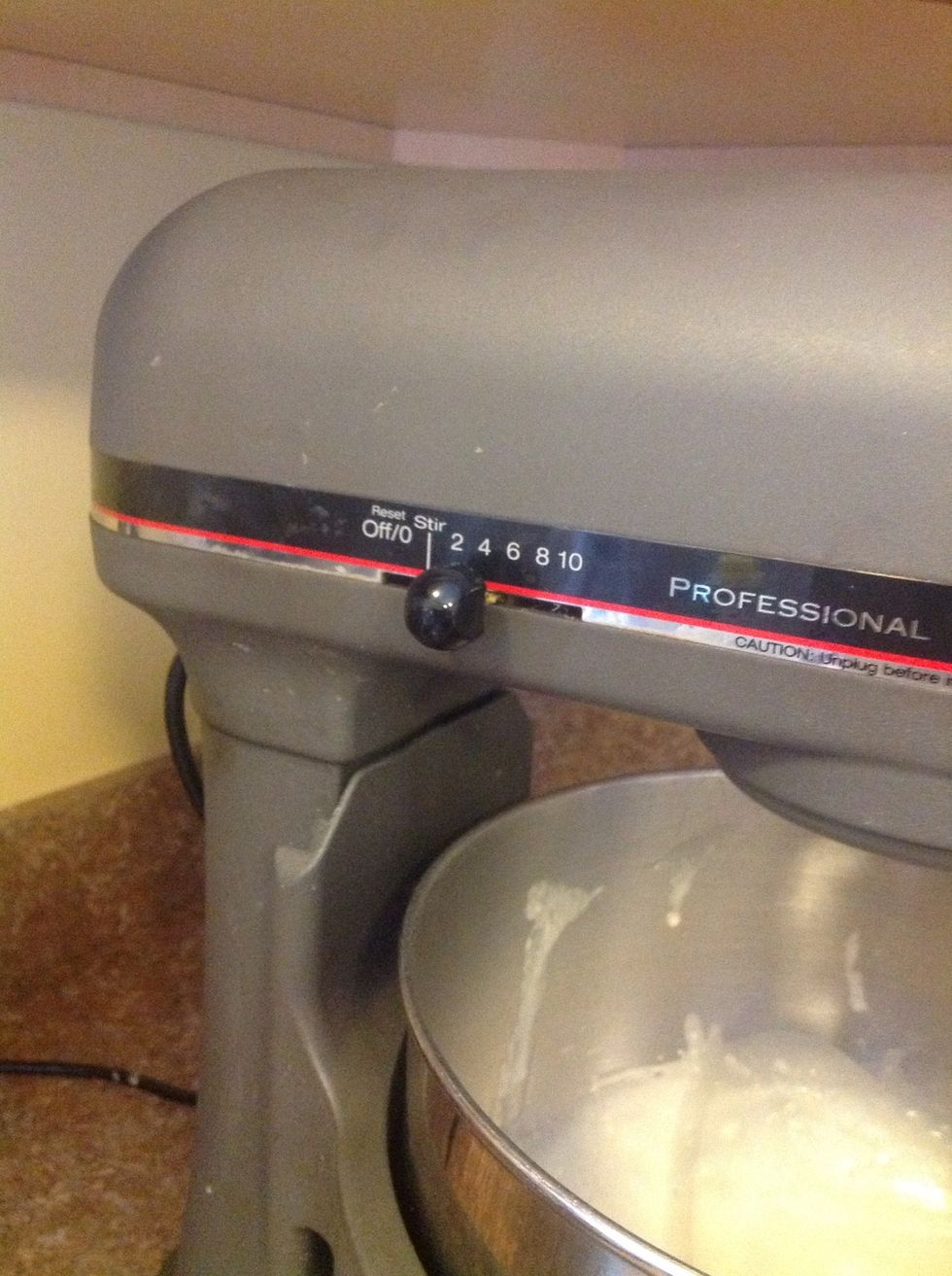 That is speed 4 on the KA mixer