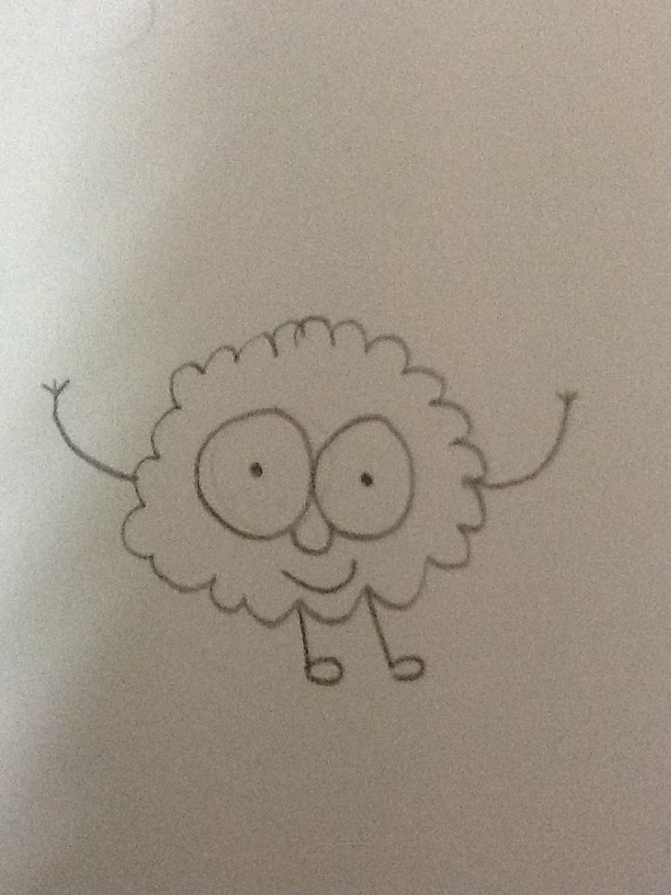 That is the end result of the cartoon! This is great for everyone that is starting out drawing characters because its very simple! I hope you enjoyed this and you try it out! Thanks again!