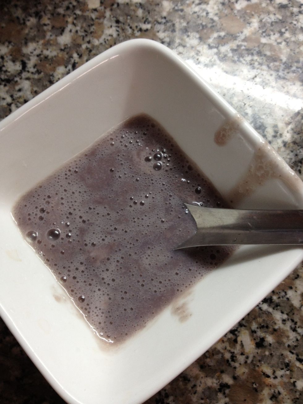 That's all the foam I removed.  Discard! (or drink...)