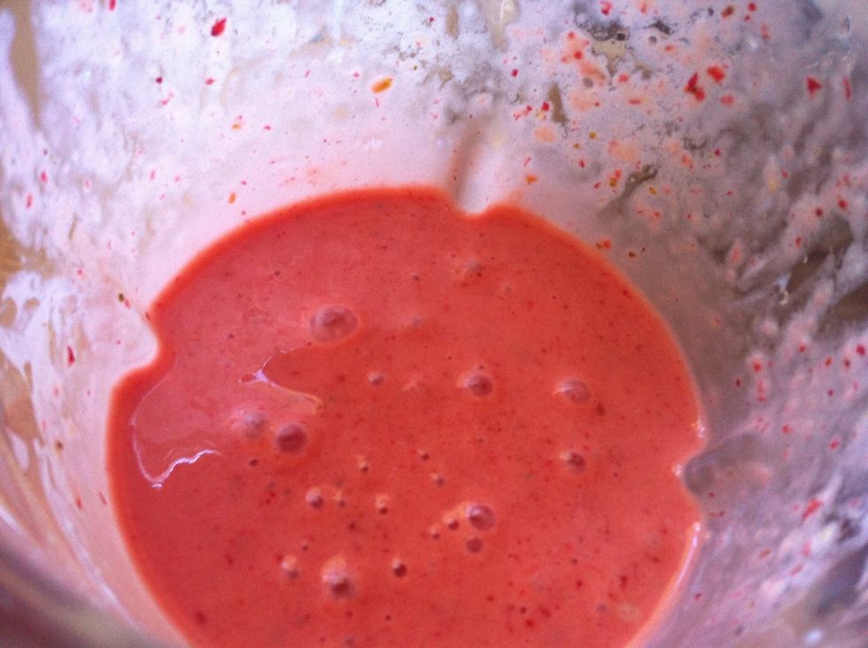 That's how it looks after blending.