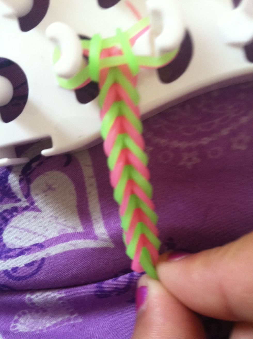 That's how it should look like when u keep adding on rubber bands.\ud83d\ude03