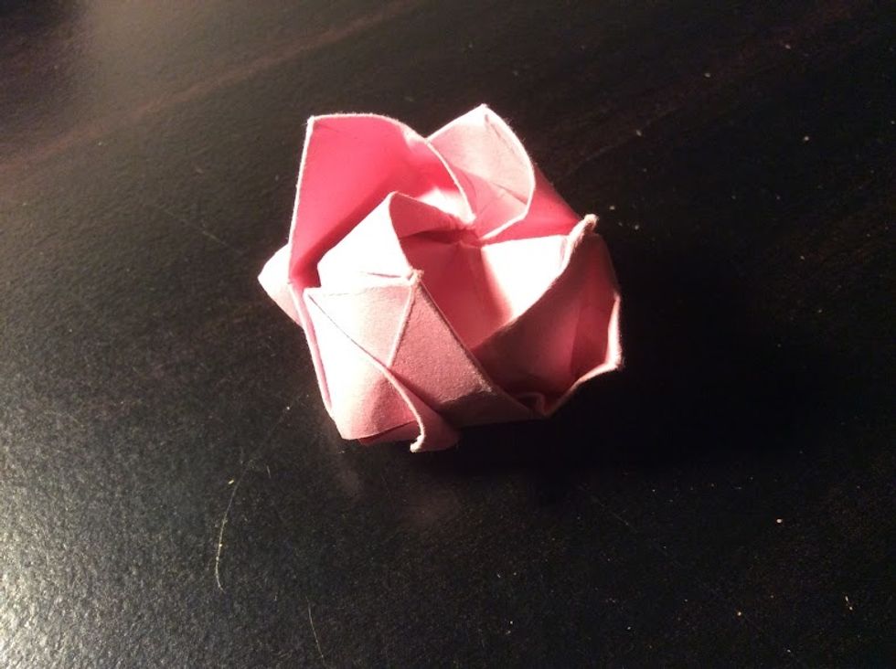 That's how you make an origami rose.