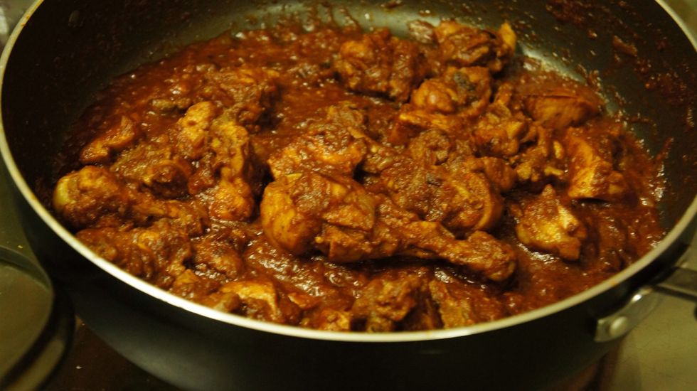 That's it Kadai chicken is ready to eat...