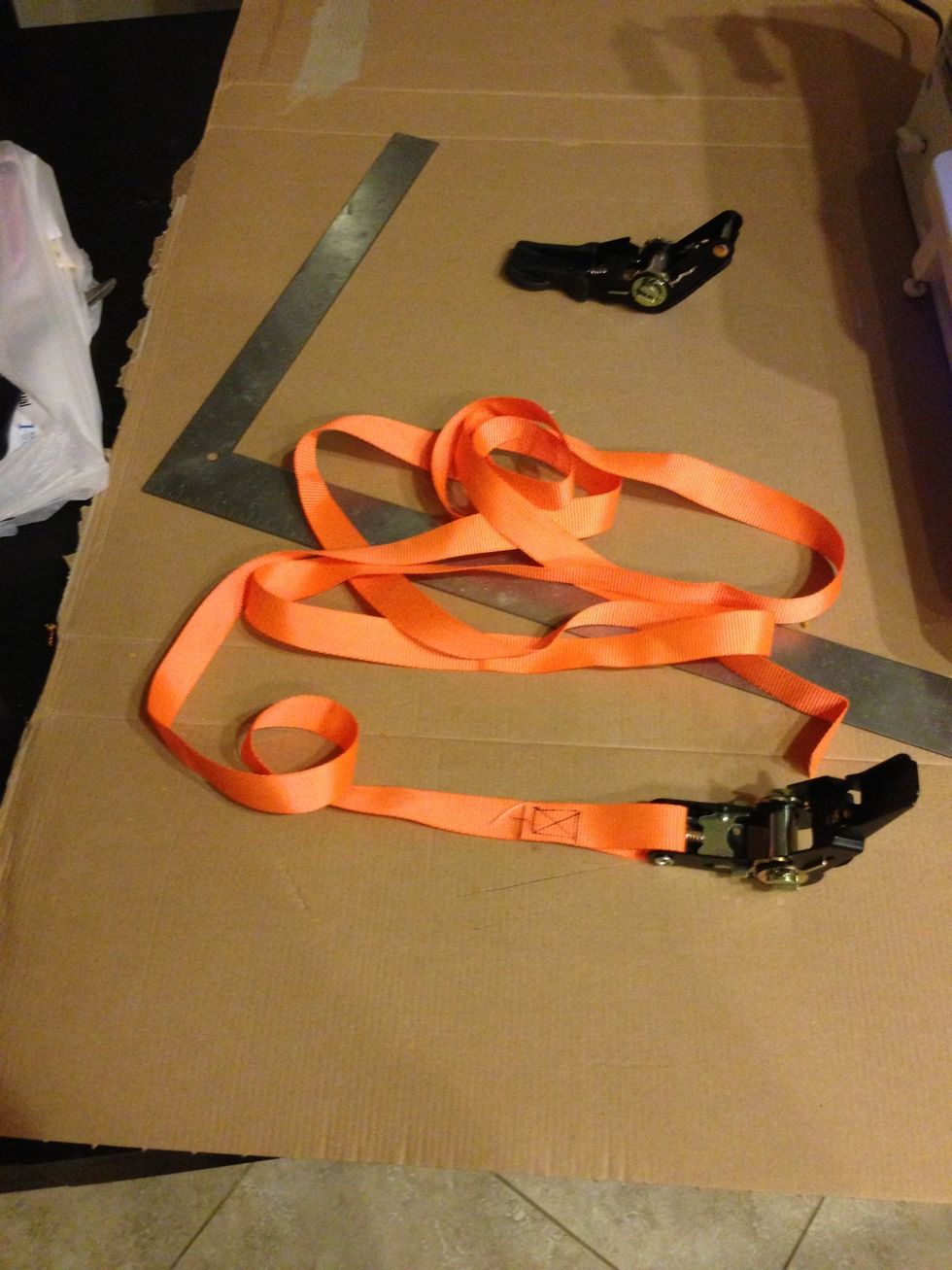 That's it now you finish the other 3 and you have 4 ratcheting strap clamps for about $15 and 20 min of time.