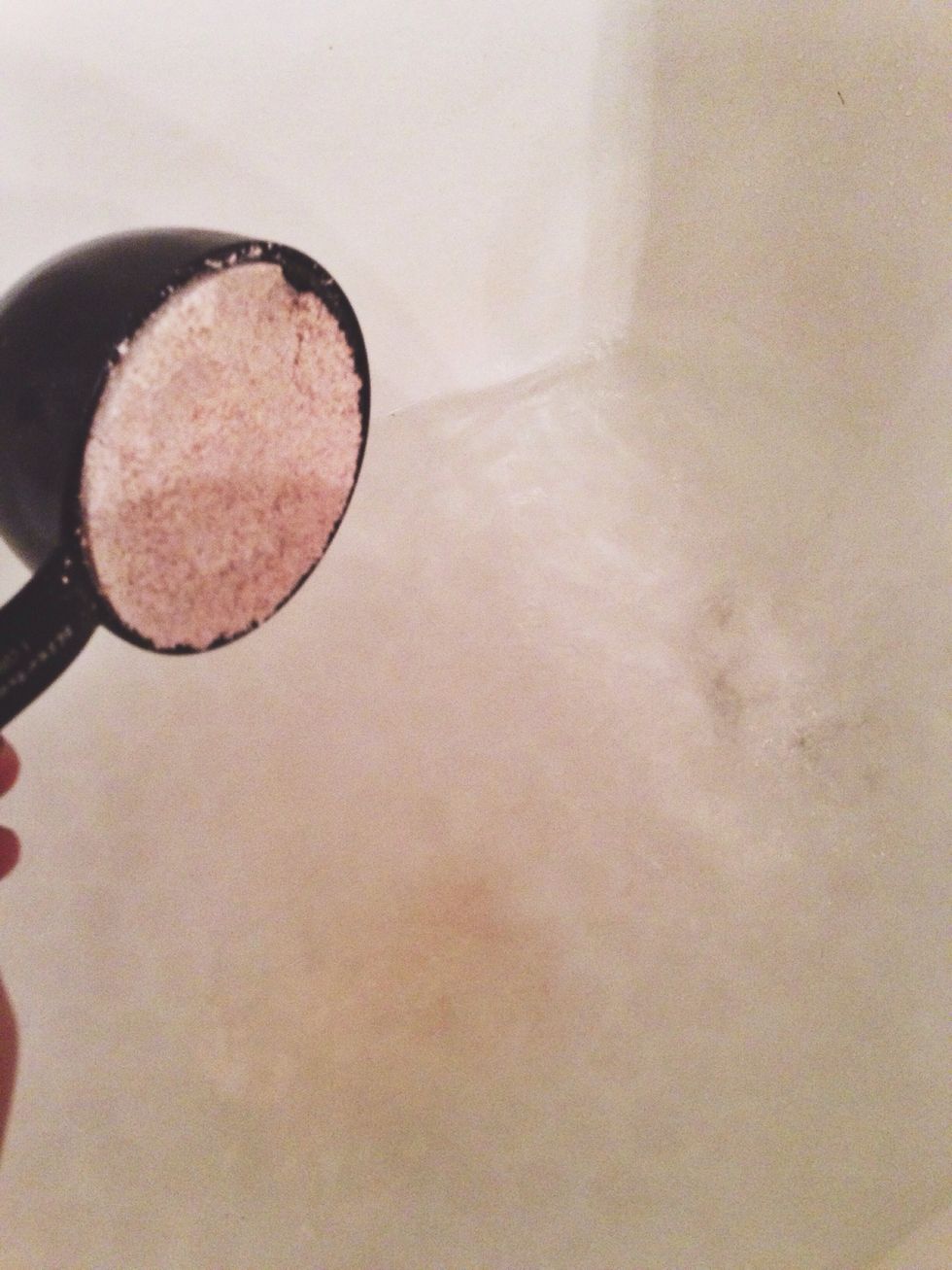 That's it!! Use 1/3 cup for babies and 1 cup for adults. Bath water that is too hot defeats the purpose of the oatmeal and dries out skin, make sure water is warm but not too warm. Enjoy!