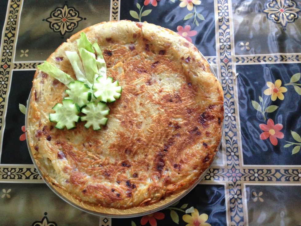 That's it! You can serve it either this way