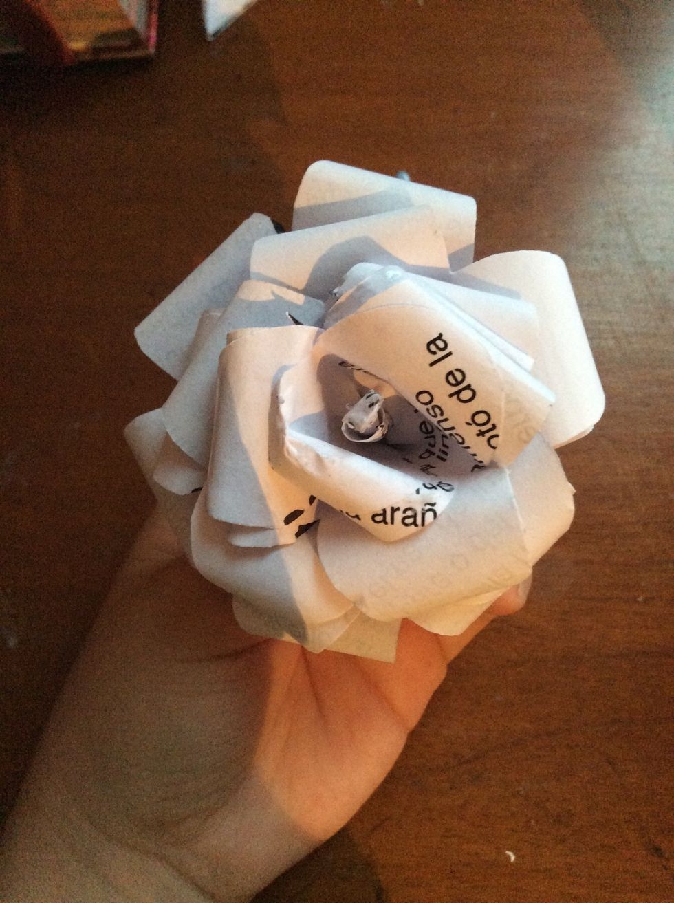 That's it! You have a beautiful paper flower! \ud83c\udf3a\ud83c\udf3a\ud83c\udf3a