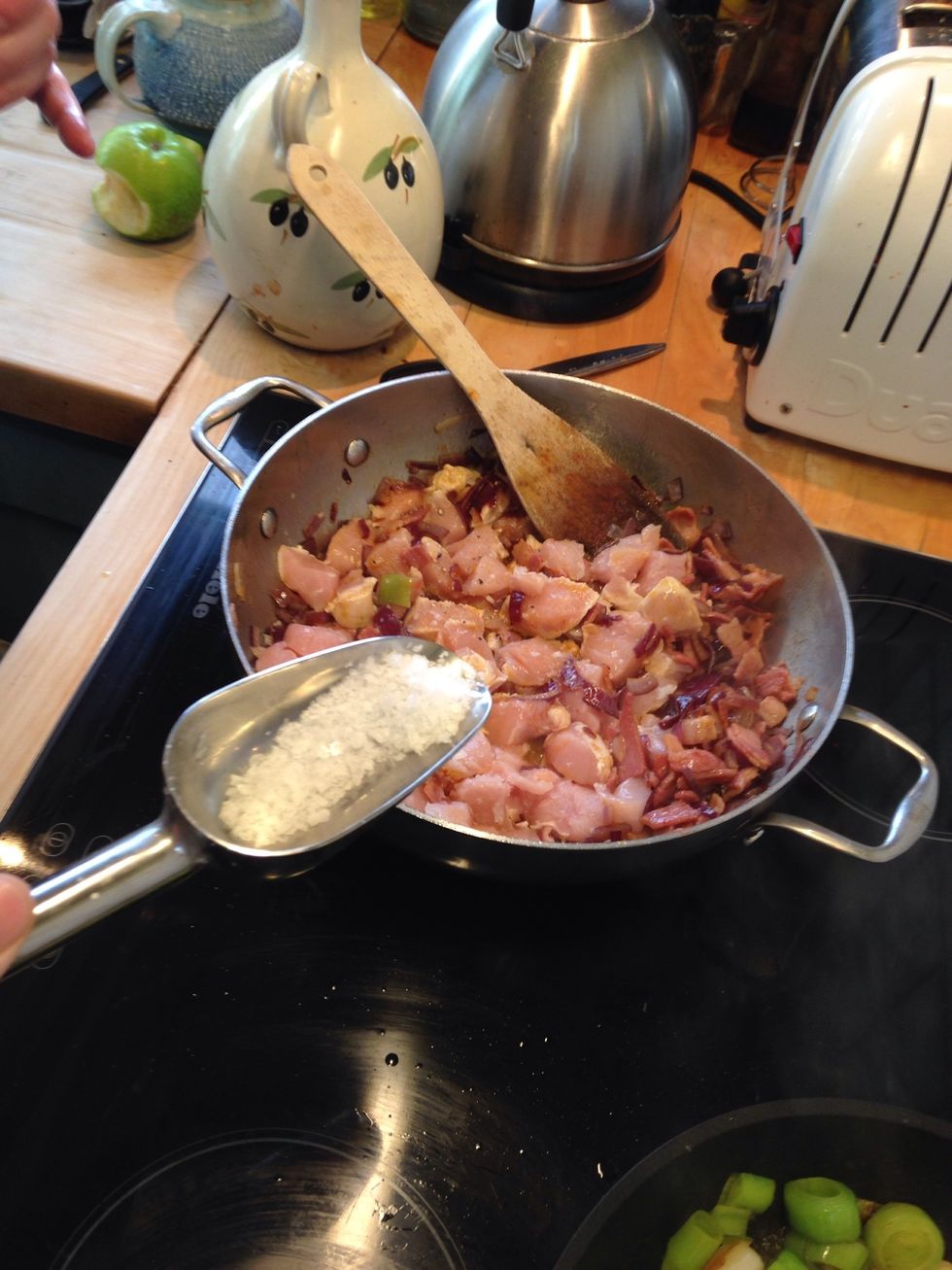 That's not actually how much salt I added, but do add quite a large pinch! And pepper