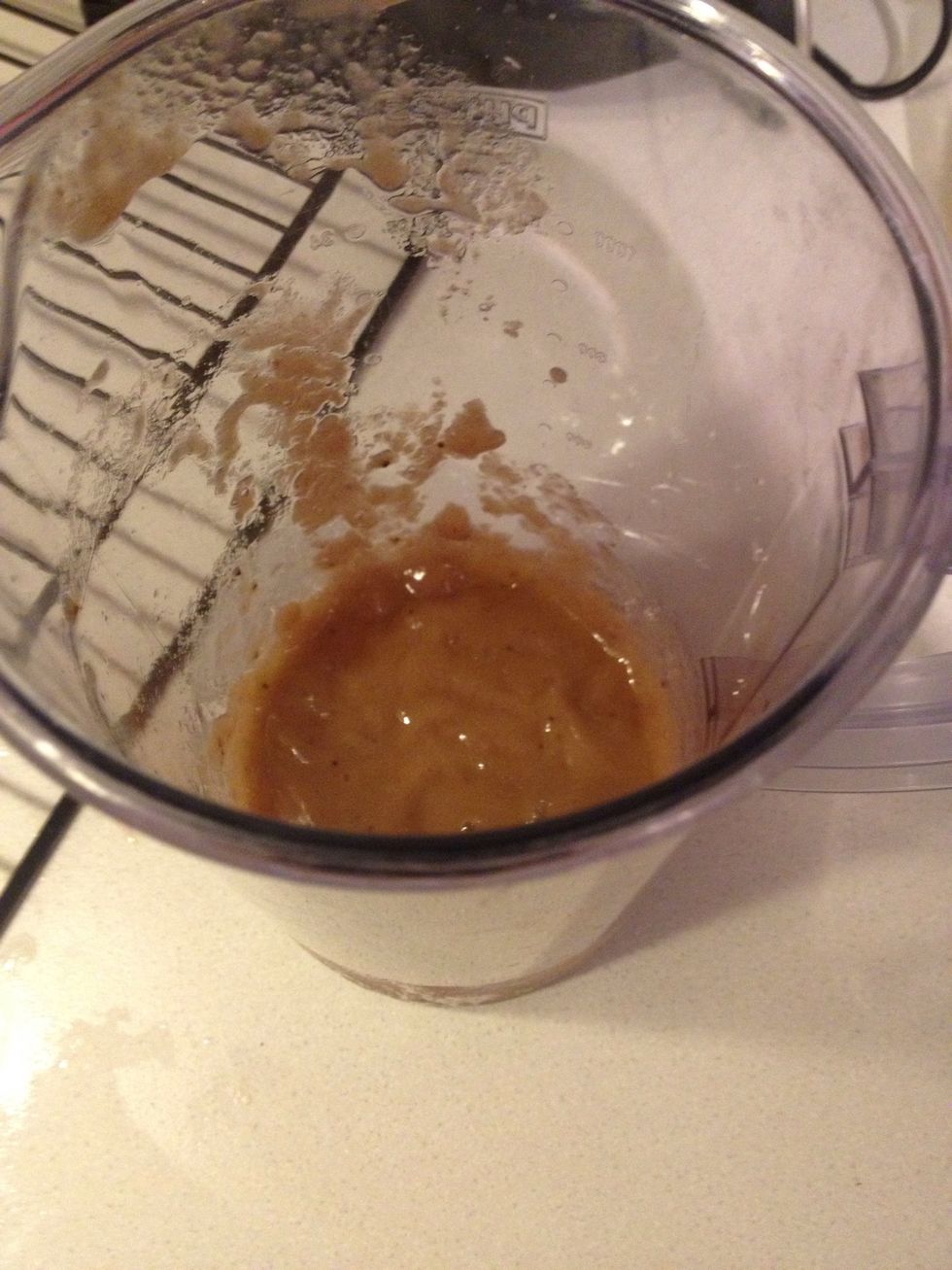 That's our banana puree. You can push it thru sieve, if you don't have the blender or hand mixer.