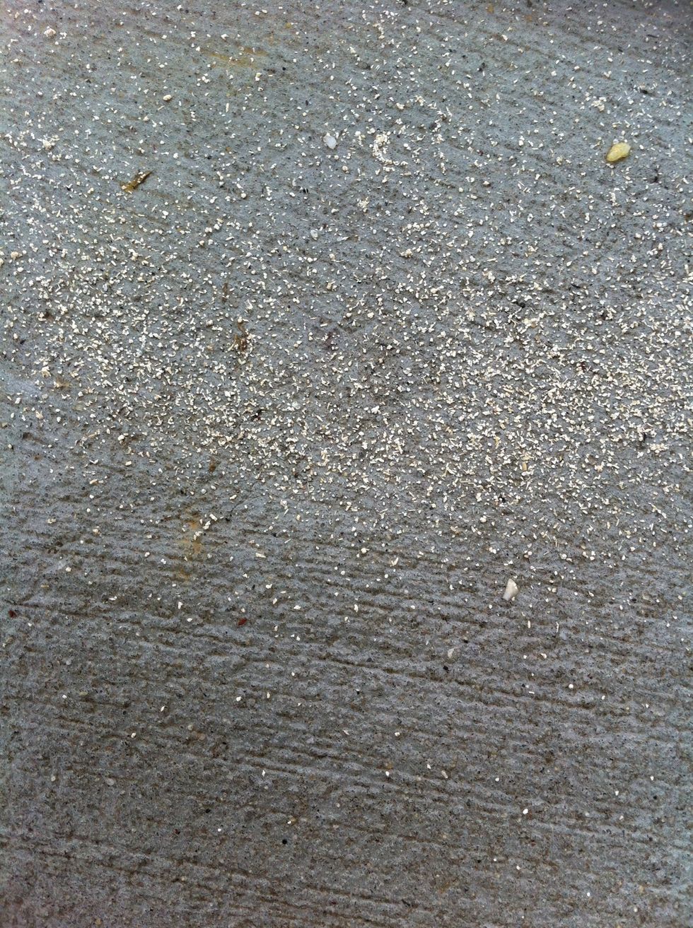 That's the fertilizer on the aidwalk