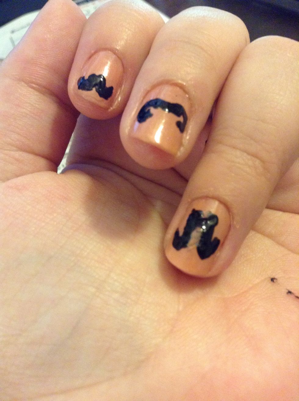 That's what that looks like. Mine messed up a little.