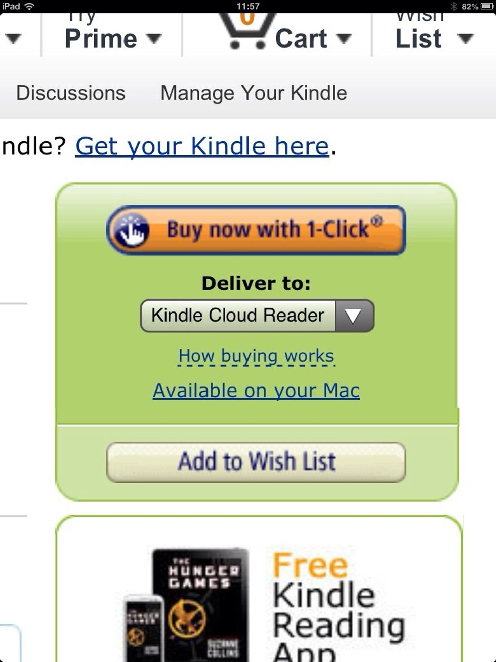 That way, no matter what gadget you have at hand, if you want to start reading in one gadget, and then carry on reading in another gadget, you can do so with no problem. Once you are done, press Buy